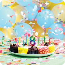 Balloons, Confetti & Candles